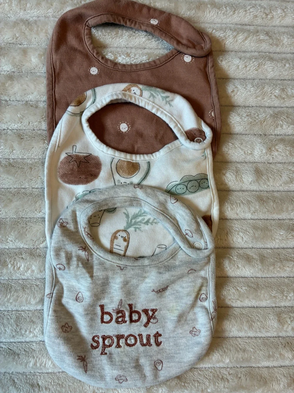 Carter's Baby Bib Bundle Set of 3 Like New Feeding Essentials